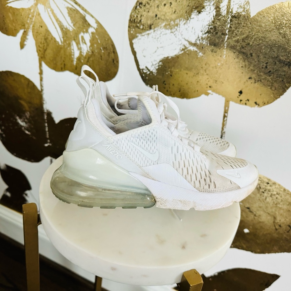 Nike Air Max 270 Triple White 5 Youth